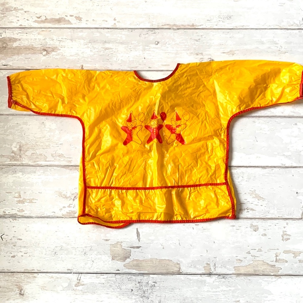 Baby Toddler Smocked Bib Long Sleeve Full Coverage Bib Fits Baby to 3 years